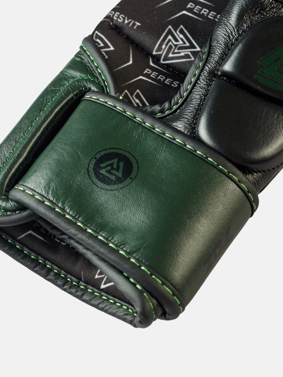 Core Leather MMA Gloves Military Green, Photo № 7